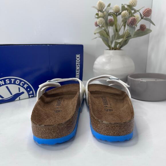 Birkenstock White and Blue Sandals main image 7
